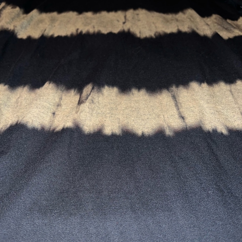 Maurices Black and Olive Tie-Dye Striped Cardigan - Picture 4 of 4